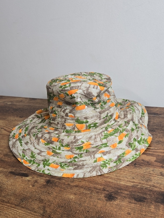 Gene Doris Accessories - Vintage Gene Doris New York Large Brim Hat Garden Hat, Boho Garden Party Cottage